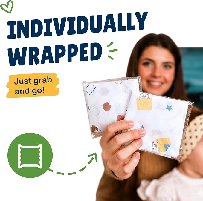 Eli with Love Disposable Bibs Individually Wrapped Bib with Crumb Catcher - Image 5