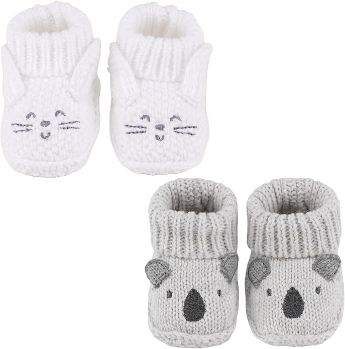 Newborn Knit Booties Soft Baby Sock Boots by DUONITITI
