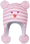 LANGZHEN Toddler Kids Infant Winter Hat,Earflap Knit Warm Cap Fleece Lined Beanie for Baby Boys Girls