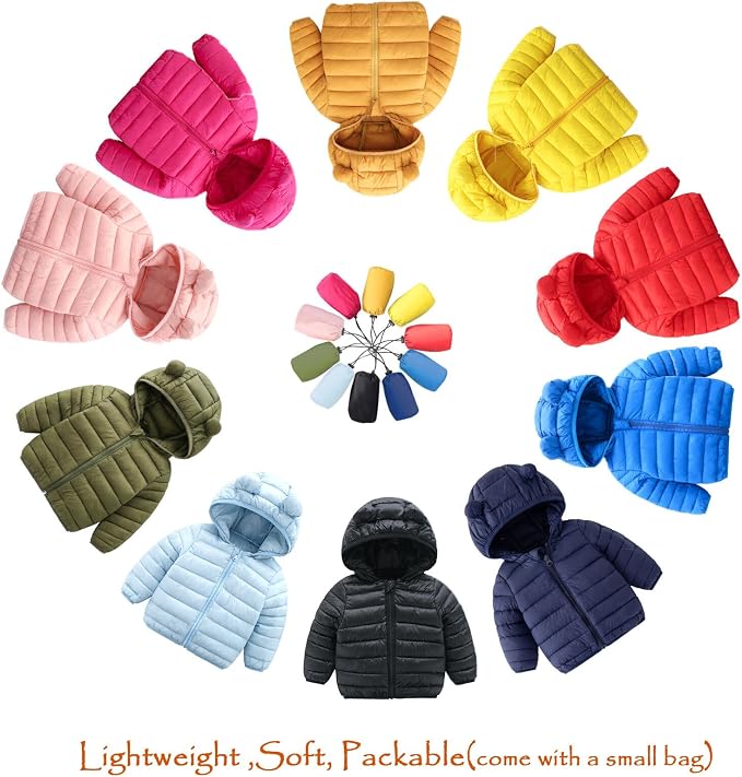 CECORC Toddler Winter Coats Lightweight Puffer Jacket - Image 6