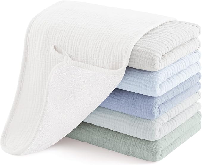 Susurration Muslin Burp Cloths, Soft Baby Burping Cloths by Susurration