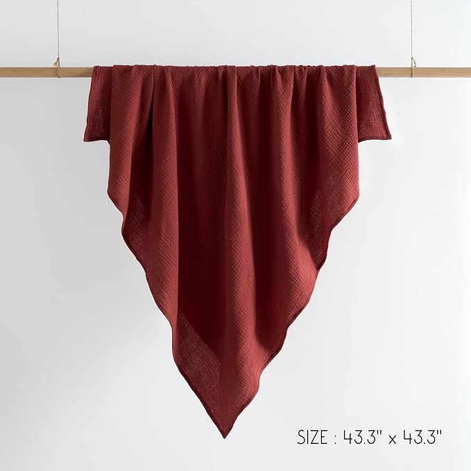 Meracorallo Muslin Swaddle Blanket, 100% Cotton Receiving Blanket - Image 8