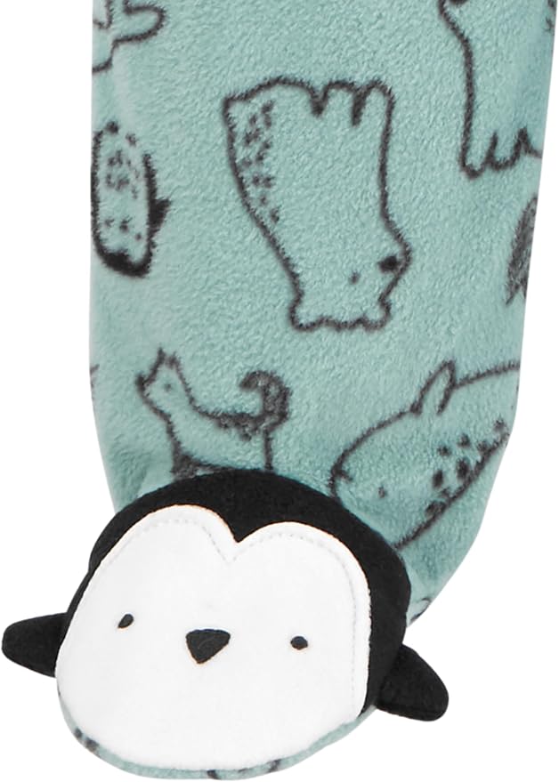 Simple Joys by Carter's Unisex Baby 2-pack Neutral Fleece Footed Sleep and Play - Image 4
