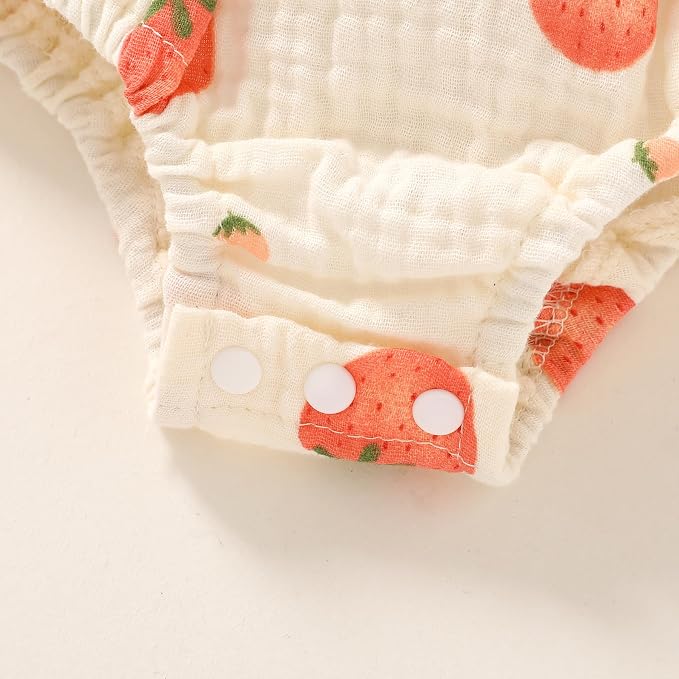 YOUNGER TREE Baby girl Romper Infant Summer Clothes Ruffle Sleeveless One Piece - Image 6