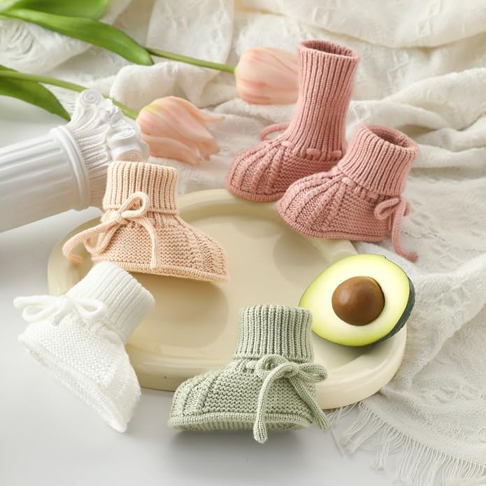 Baby Booties Soft Knit Baby Shoes - Image 6