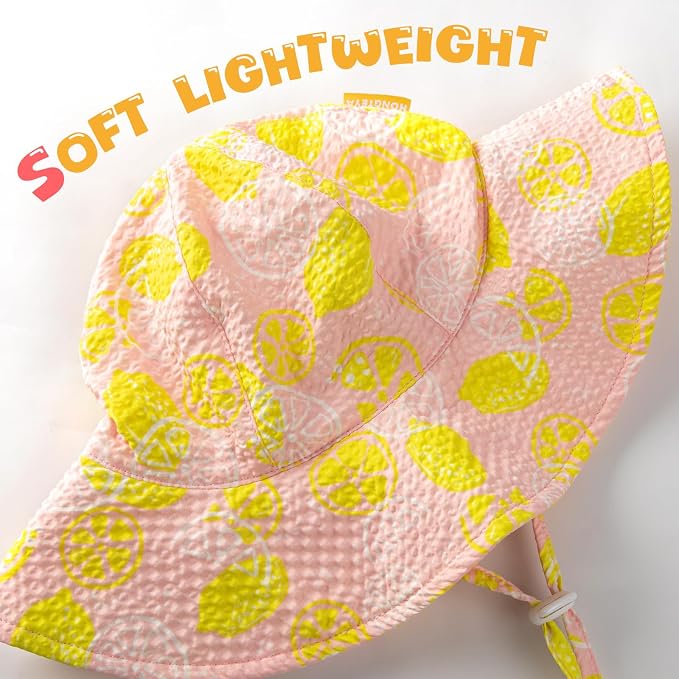HONGTEYA Baby Sun Hat Wide Brim Adjustable Toddler Beach Bucket Hat | Soft - Image 5