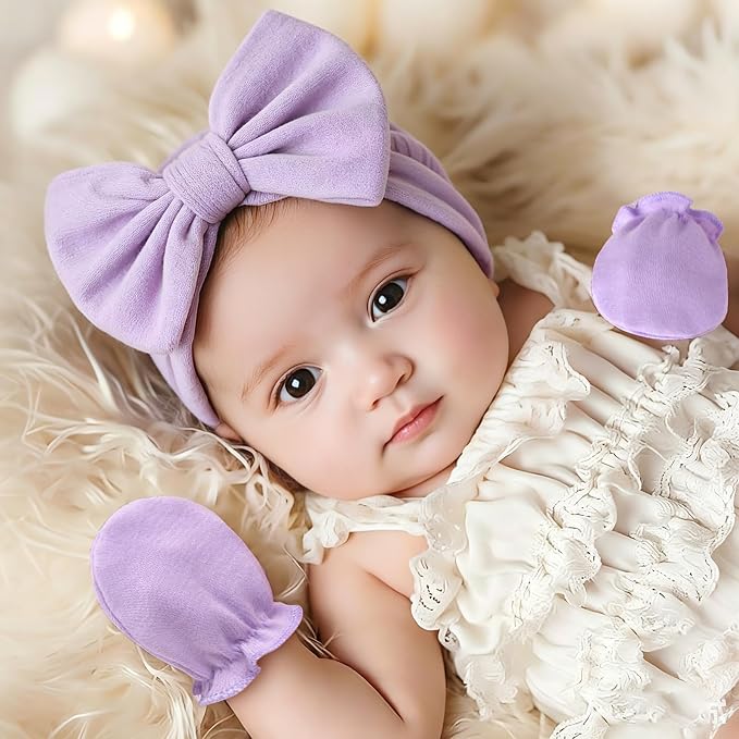 BQUBO Baby Mittens No Scratch Cotton Newborn Infant Glove Soft Skin-friendly - Image 3