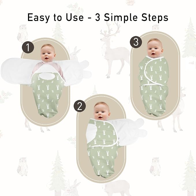GLLQUEN BABY Swaddles for Newborns 0-3 Months, Adjustable & Easy Fastener | - Image 6