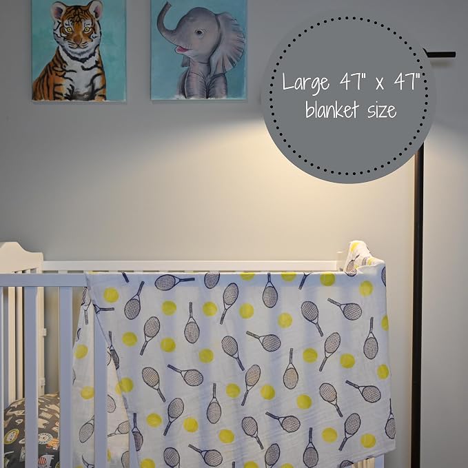 LollyBanks Baby Swaddle Blankets, 100% Organic Cotton Muslin Baby Blanket | 47" - Image 3