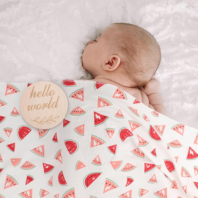 DRESHOW BQUBO Cotton Baby Swaddle Hat Set Newborn Infant Receiving Blankets - Image 3