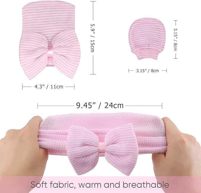 AQOKKA Newborn Baby Girl Hats - Image 7