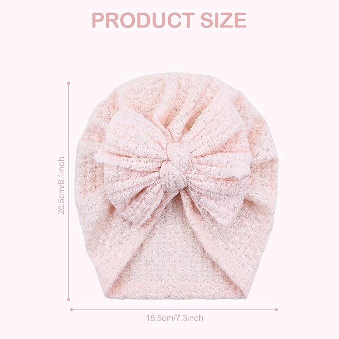 Cinaci 4 Pieces Baby Girls Turban Hats - Image 2
