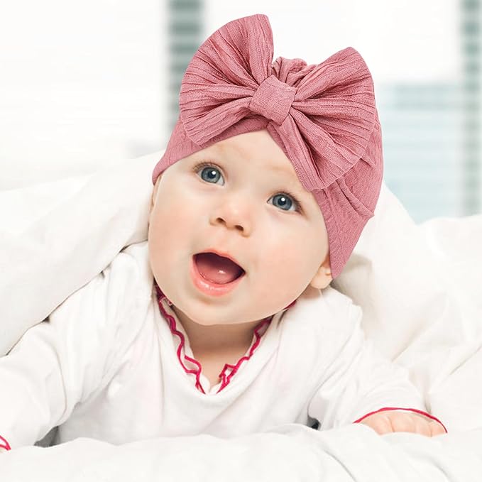 Cinaci 4 Pieces Baby Girls Turban Hats - Image 6