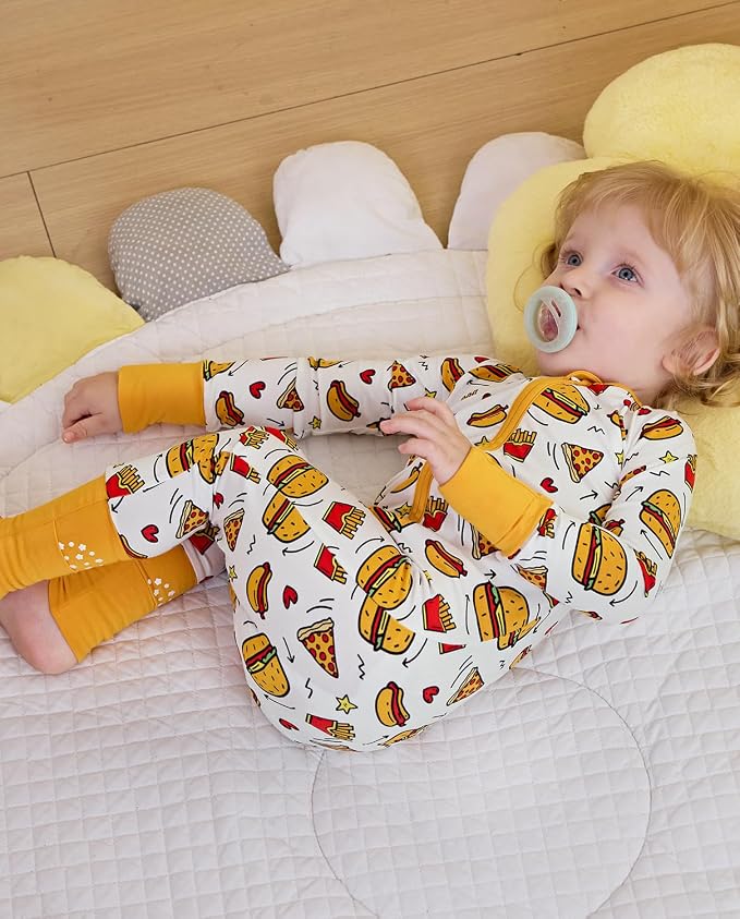 babee Reshinee Bamboo Viscose Baby Footie Pajama, Zipper Sleeper Boys Girls | - Image 6
