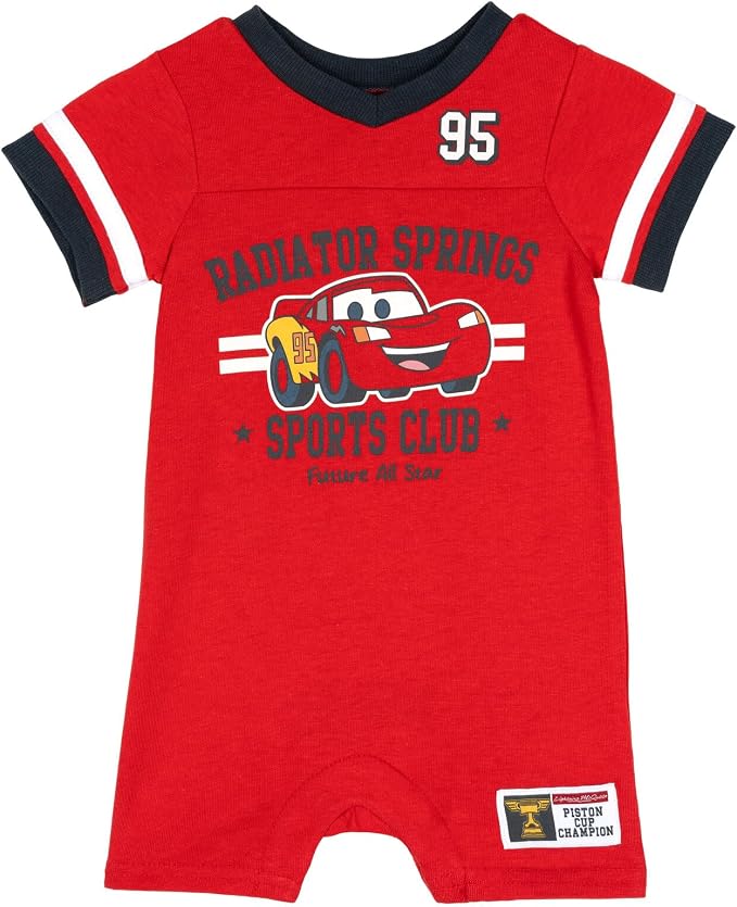 Disney Short Sleeve Athletic Romper Newborn to Toddler Sizes by Disney
