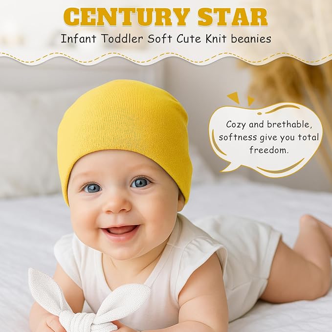 Century Star Baby Beanie Hats Newborn Infant Toddler Beanies - Image 5