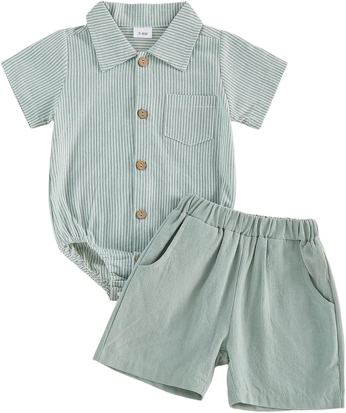 PUHHAPIEY Baby Boy Gentleman Wedding Outfit Dress Romper Suspender Pants | 0 3 by PUHHAPIEY