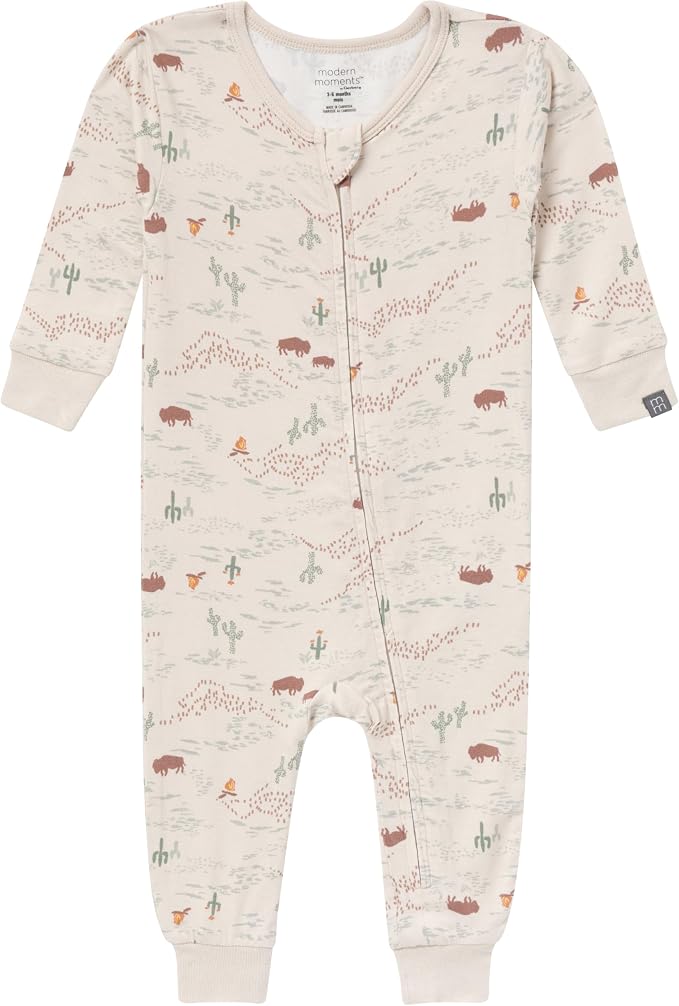 Modern Moments by Gerber Baby Viscose 2-pack Footless Tight Fitting Pajamas - Image 3
