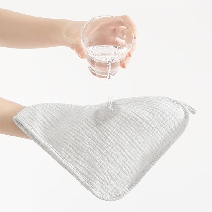 Susurration Muslin Burp Cloths, Soft Baby Burping Cloths - Image 5