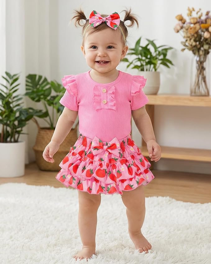 HONGTEYA Baby Girl Clothes Set Newborn Infant Summer Outfits - Image 4