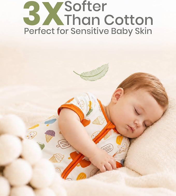 OPAWO Bamboo Sleepers for Baby Boy Pajamas Bamboo Pajamas Baby Romper 0-24M | 2 - Image 2