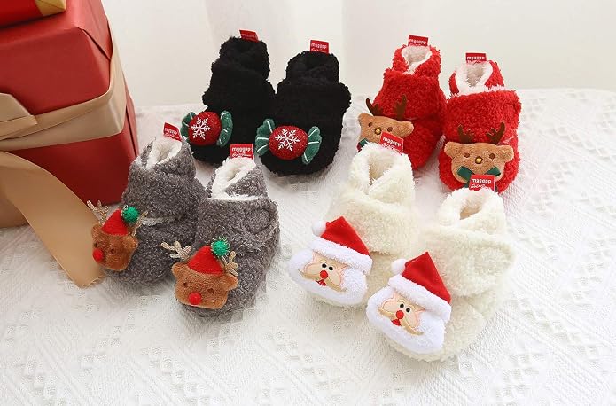 Ohwawadi Infant Baby Slippers Girls Boys Booties Warm Baby Socks Shoes Newborn - Image 8