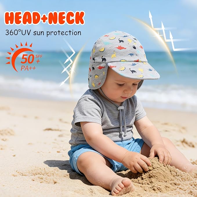 UPF50+ Baby Toddler Sun Hat - Image 3