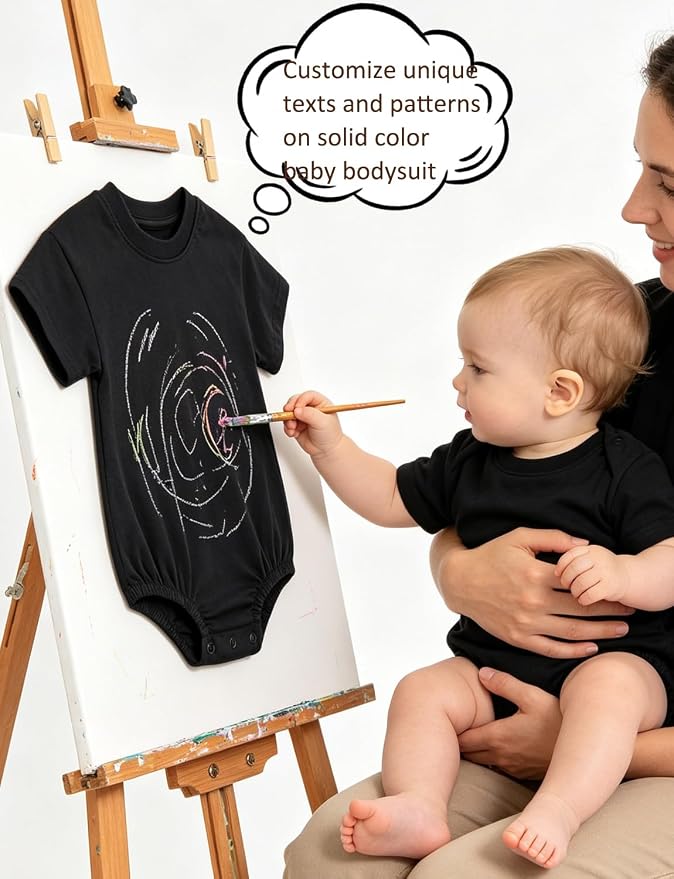 Baby Bubble Onesie Romper 100% Organic Cotton Clothes Short Sleeve Summer Solid - Image 5