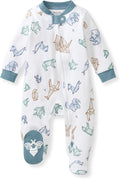 Burt's Bees Baby Boys' Organic Cotton, Sleep and Play Footed Pajamas | Easy zip by BurtsBeesBaby