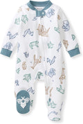 Burt's Bees Baby Boys' Organic Cotton, Sleep and Play Footed Pajamas | Easy zip by BurtsBeesBaby