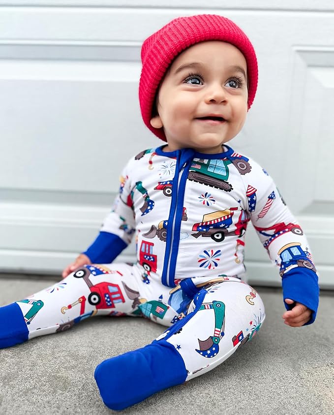 babee Reshinee Bamboo Viscose Baby Footie Pajama, Zipper Sleeper Boys Girls - Image 6