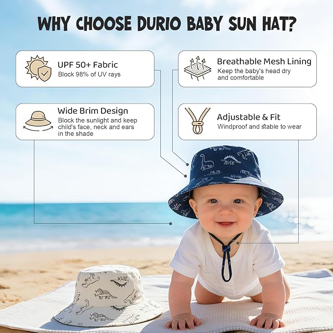 Durio 2-Pack Baby Bucket Hat - Image 3