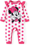 Disney Stitch Princess Minnie Winnie Marvel Baby Girls Ruffle Long Sleeve by Disney