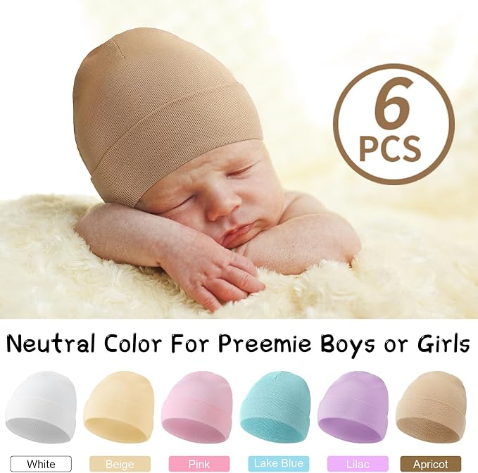 Newcotte 6 Preemie Hats - Image 2