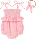 Baby Girl Romper Ruffle Newborn Girl Bodysuit Jumpsuit Baby Girl Clothes Outfit by ZOELNIC
