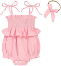 Baby Girl Romper Ruffle Newborn Girl Bodysuit Jumpsuit Baby Girl Clothes Outfit by ZOELNIC