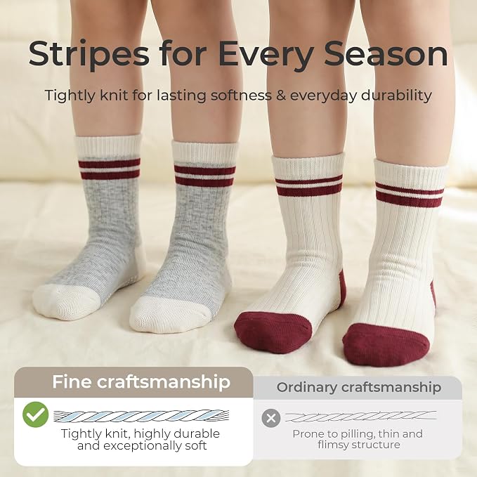 Baby Toddler Essentials Non-Slip Crew Socks - Image 6