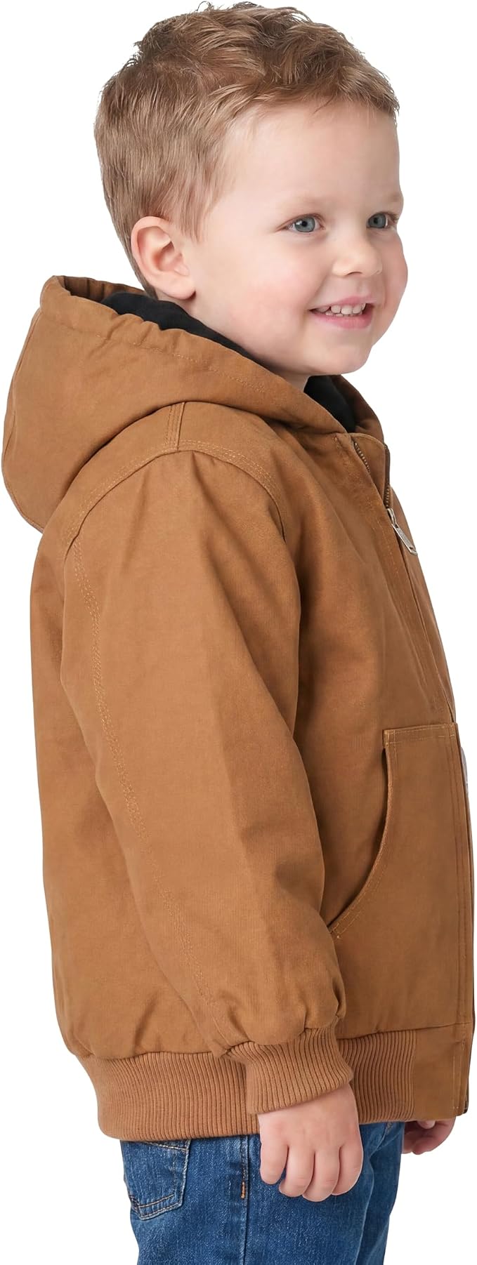 Carhartt Baby Boys Hooded Jacket | Polyester Blend | Quilted Polyester Brushed - Image 3