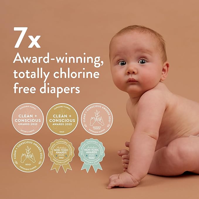 Joonya Baby Diapers, Size 3 M (9-18 lb) - 1 Bag of 28 - New Range - NonToxic, Eco-Friendly, Ultra Slim, Overnight Use - Made in Denmark