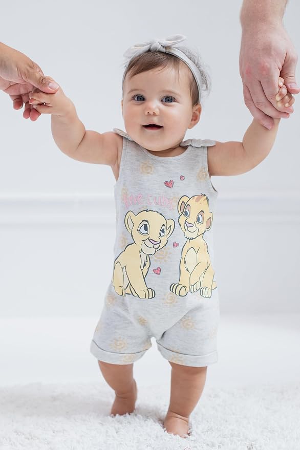 Disney Romper and Headband Outfit Set Newborn to Little Kid Sizes - Image 5