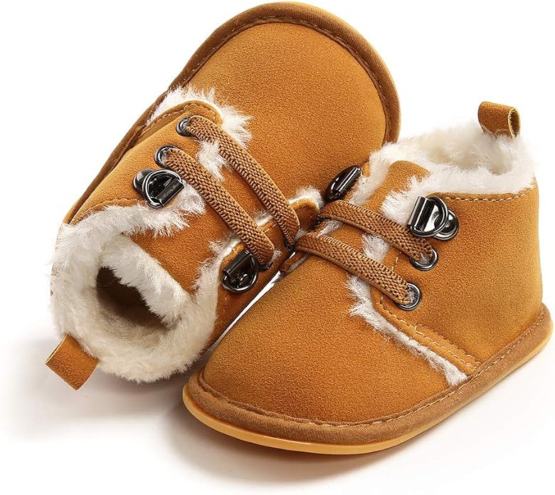 Meckior Baby Booties Newborn Infant Unisex Baby Girls Boys Velvet Rubber - Image 3