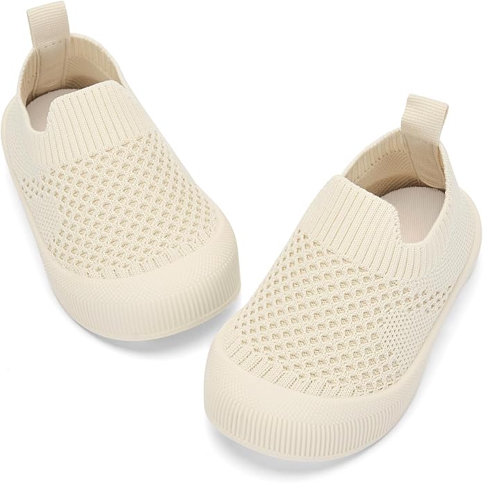 BACSAC Baby Toddler Unisex Infant Shoes Boys Girls Beige Mesh Breathable by BACSAC