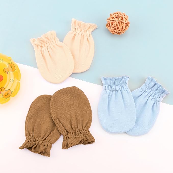 BQUBO 12 Pairs Baby Mittens Newborn Infant Mittens No Scratch Cotton Elastic - Image 7