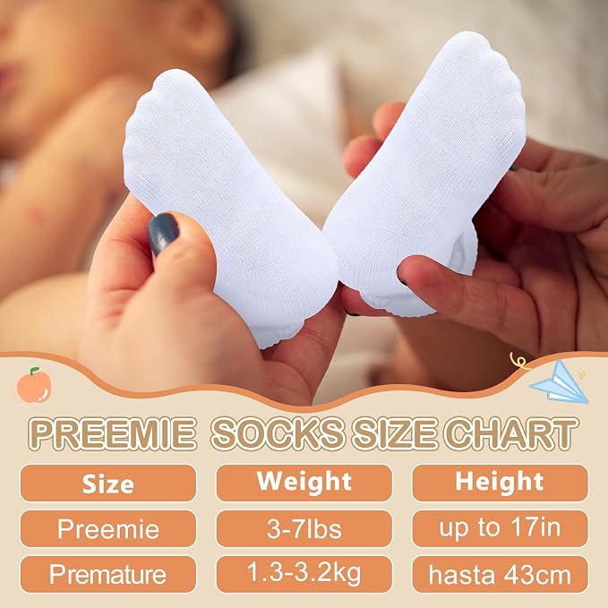 Toulite 12 Pairs Preemie Ankle Socks - Image 2