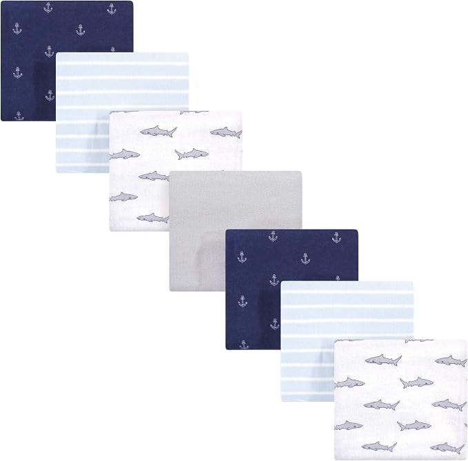 Hudson Baby Unisex Baby Cotton Flannel Receiving Blankets Bundle, One Size by HudsonBaby