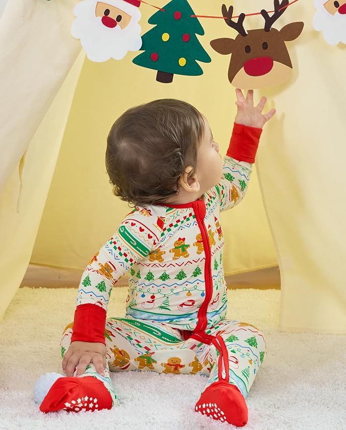 babee Reshinee Bamboo Viscose Baby Footie Pajama, Zipper Sleeper Boys Girls - Image 8