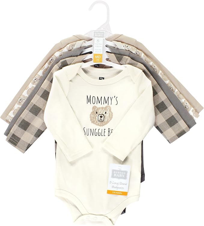 Hudson Baby Unisex Baby Cotton Bodysuits - Image 2