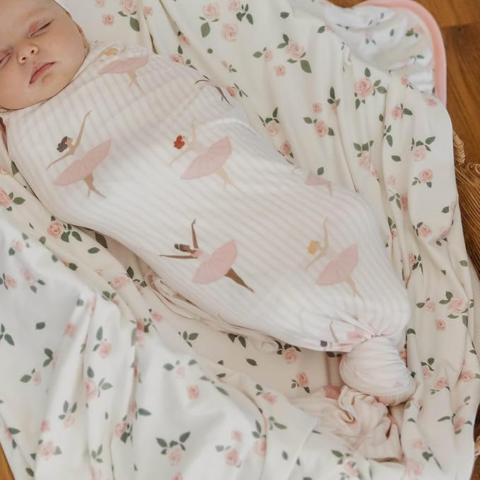 Copper Pearl Swaddle Blankets for Newborns | Soft Stretchy Receiving Blankets - Image 5