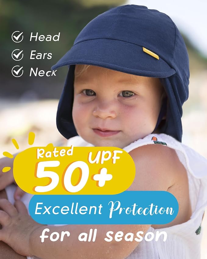 FURTALK Baby Sun Hat UPF 50+ UV Ray Sun Protection Cotton Toddler Hats - Image 2