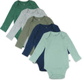 HonestBaby baby-girls 5-pack Long Sleeve Bodysuits One Piece 100% Organic Cotton by HonestBaby